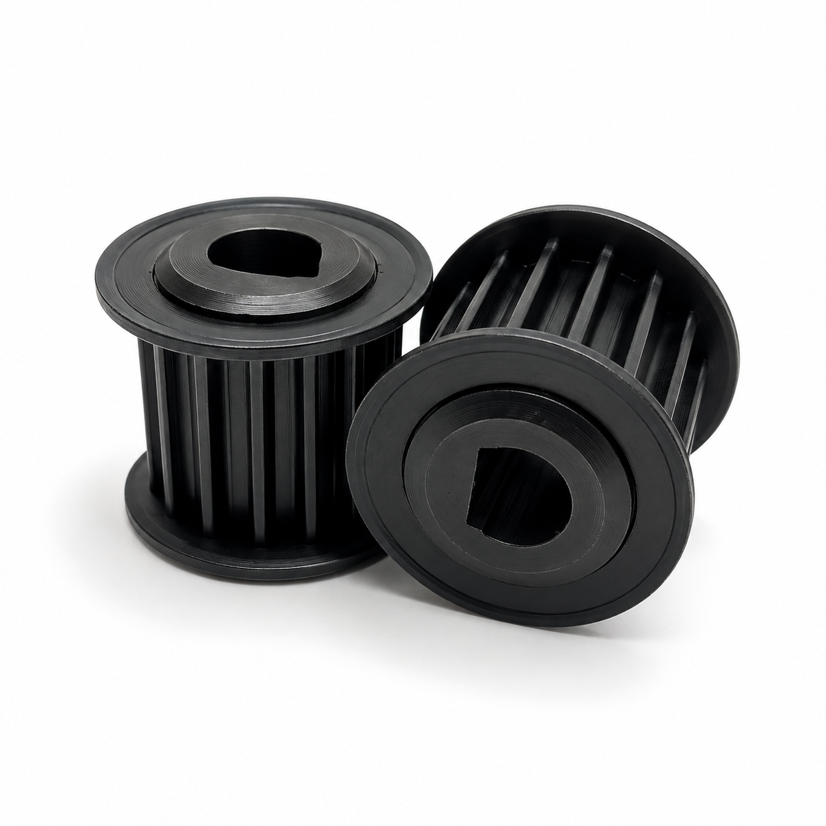 12T Steel Motor Pulley – 8mm D-Bore – Pair
