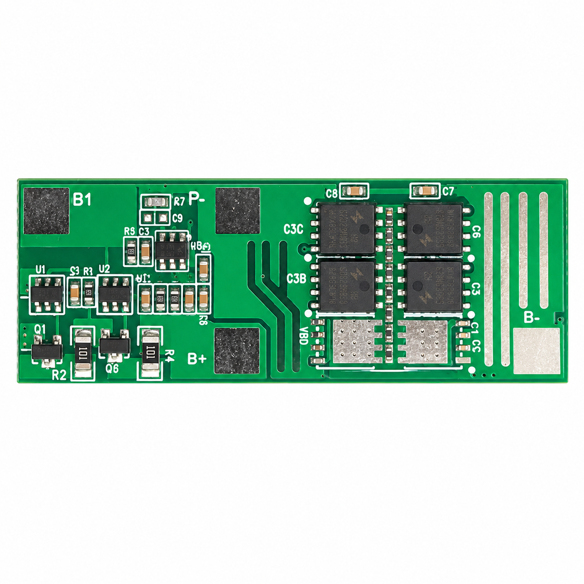 2S 15A lithium battery BMS protection board