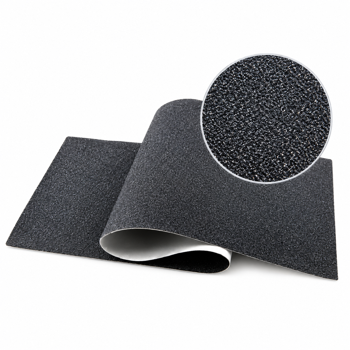 Black Marsen grip tape with textured silicon carbide surface
