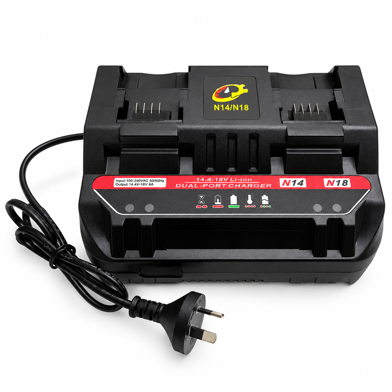 Milwaukee M18 Compatible Dual Battery Charger
