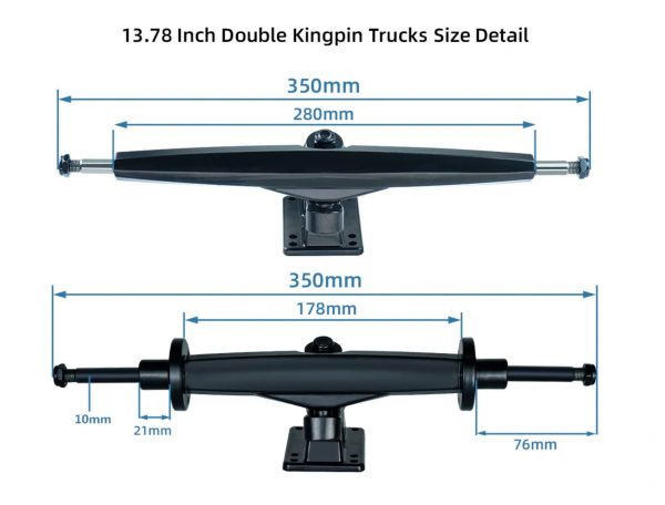 13.78" Double Kingpin trucks (2)