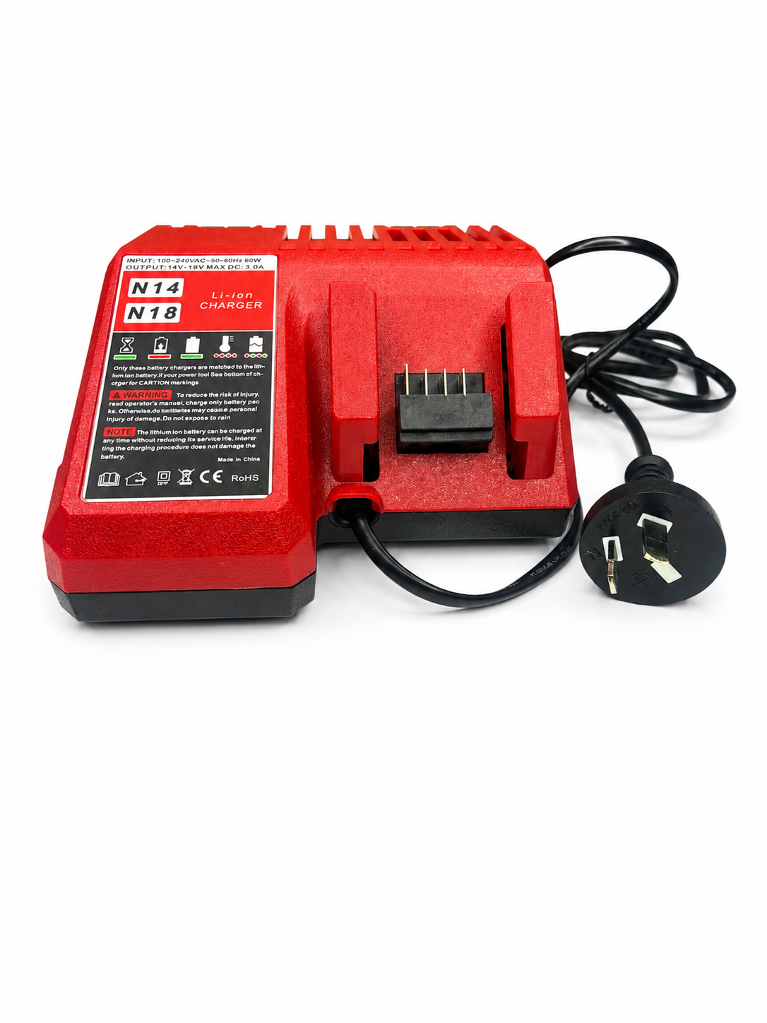 18V 3A Battery Charger Compatible with Milwaukee M18